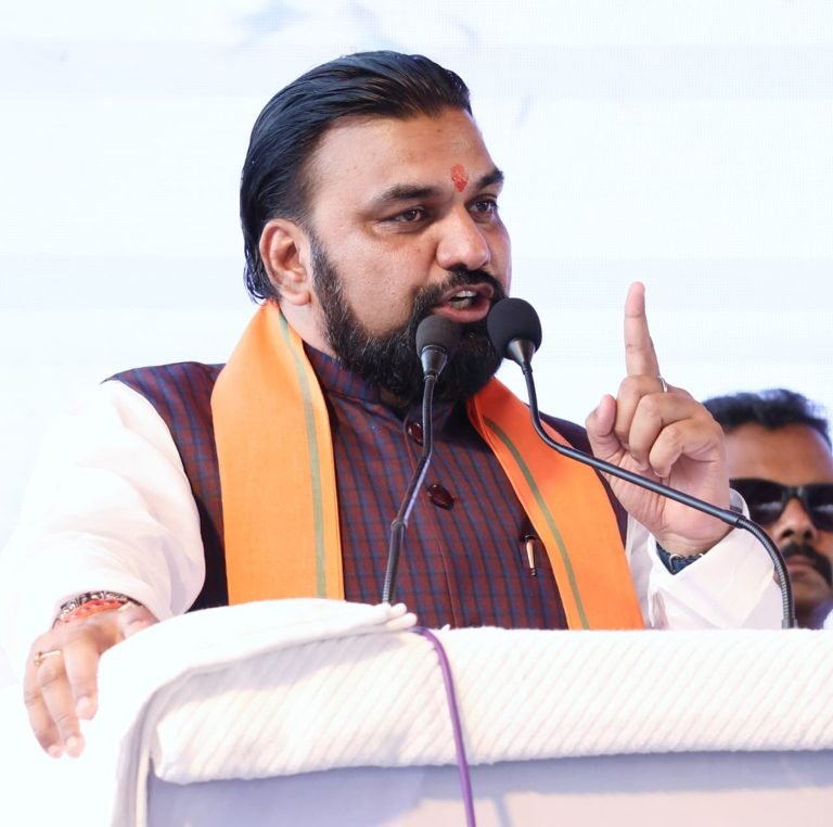 Chief Minister Samrat Choudhary addressing a public meeting, June 2026